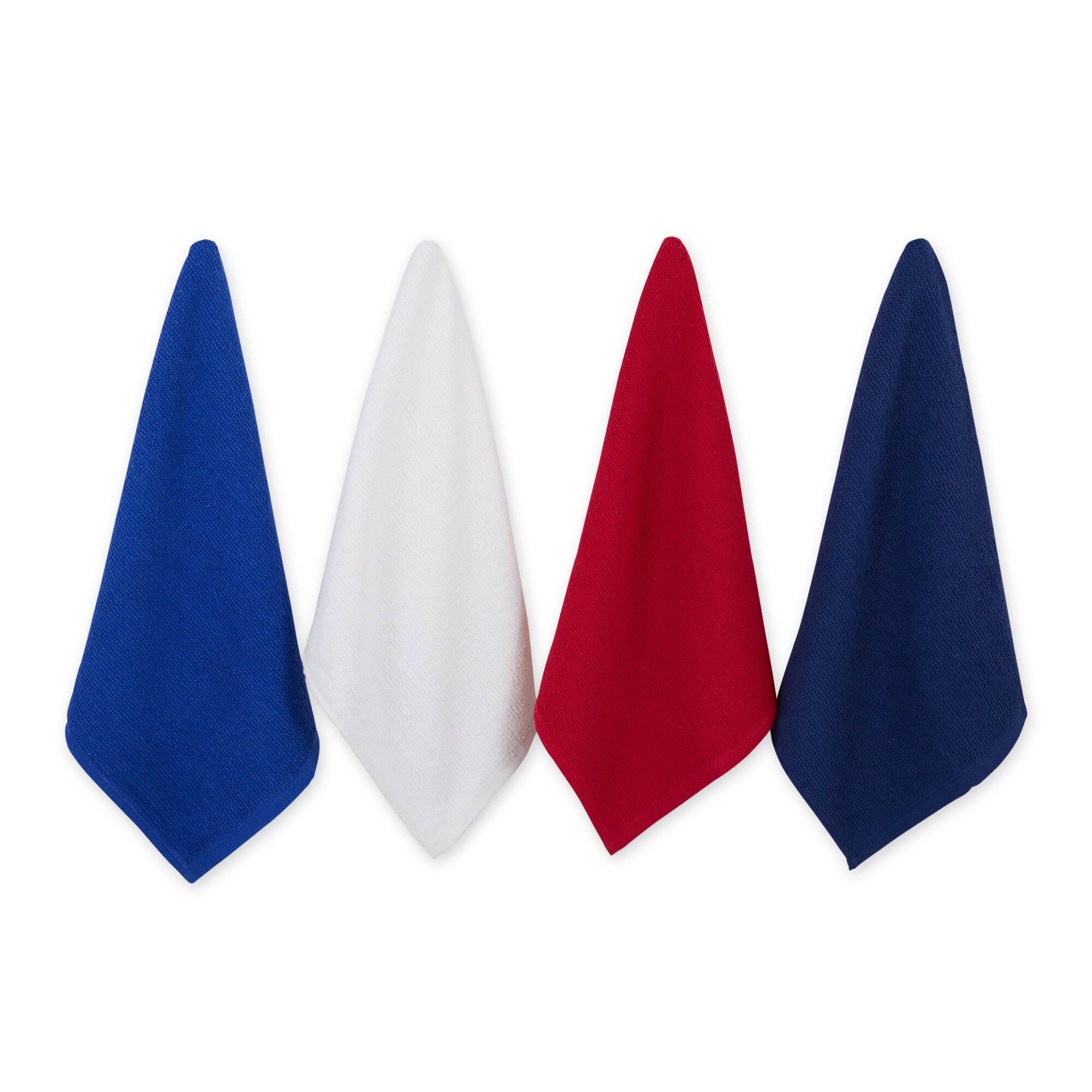 DII® Patriotic Bar Mop Dishtowels, 4ct.